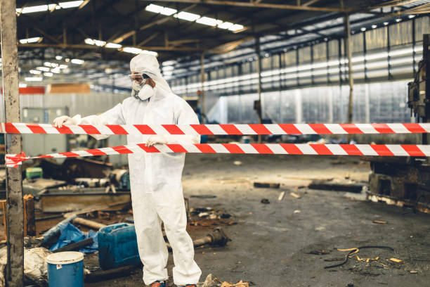 Professional Sewage Cleanup technician working in Cedarville, OH